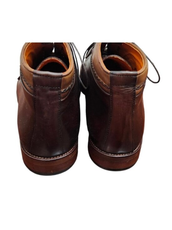 VINCI Men Brown Leather Cap Toe Oxford Ankle Boots Size 45 EU/12 US Dress Shoes main image 10